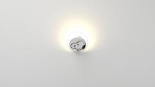 Koncept Inc GRW-S-MWT-SN1-PI - PeanutsÂ® Gravy Wall Sconce - Matte White body, Snoopy plates - Plug-in